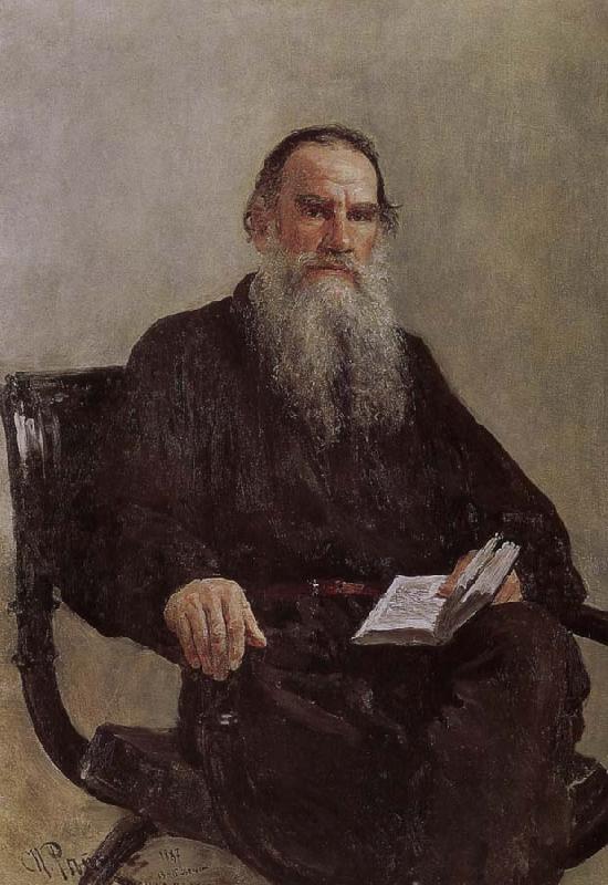 Ilia Efimovich Repin Tolstoy portrait China oil painting art